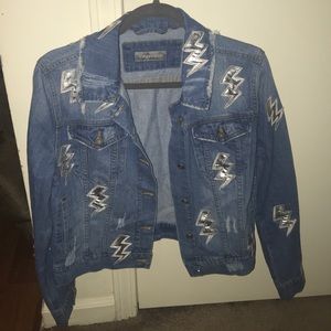 Bagatelle lightning denim jacket